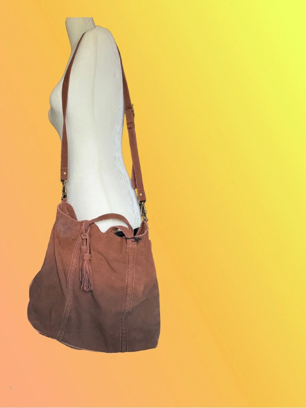 Moda Luxe Hobo Bag in Brown Ombré- Brand New w/Tags
